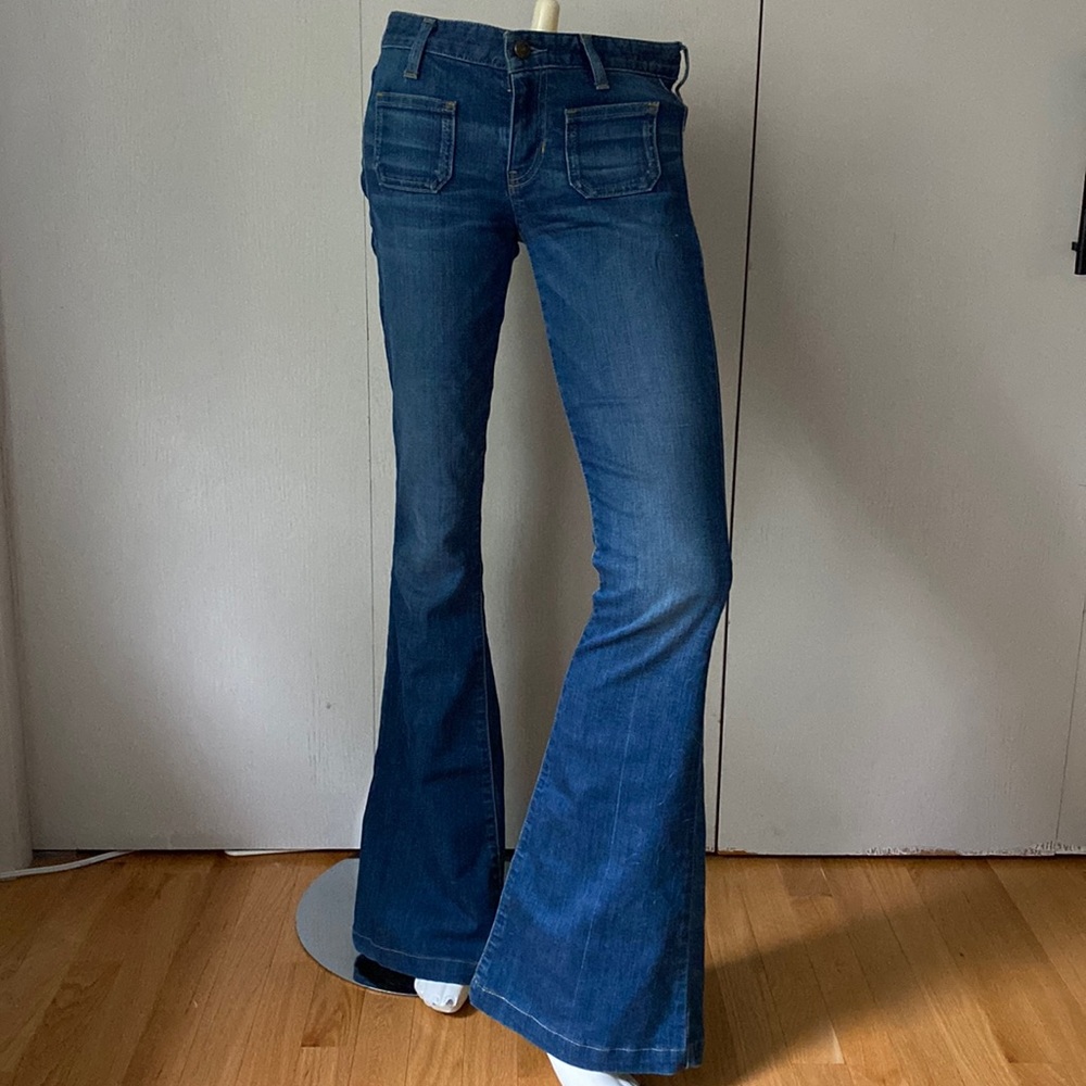 Vintage guess low rise flare